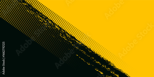Abstract speed lines style orange color halftone banner design template. Vector illustration. eps10