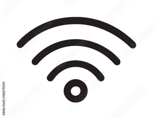 Stock Image Elegant Access Point Icon With Minimal Design