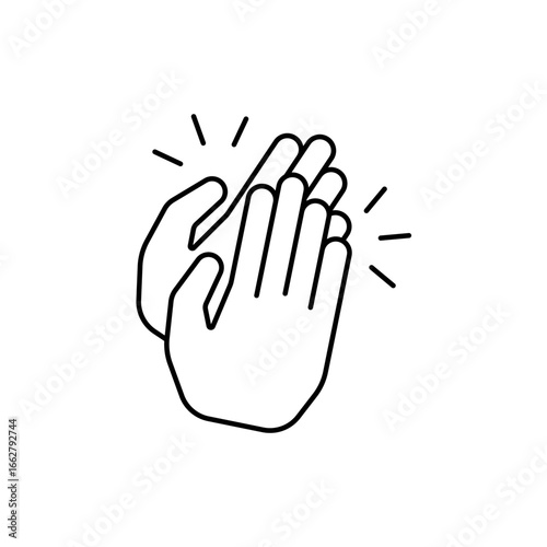 Icon a applause, isolated against a clean background.