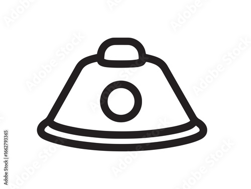 Stock Image Clean Minimal Alarm System Illustration For Branding