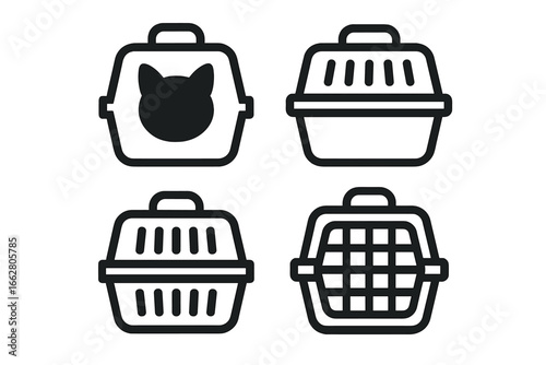 Pet carriers in various designs for safe and comfortable travel with animals