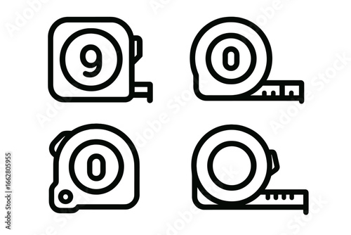 Various designs of measuring tapes showcasing different styles and features for construction and DIY projects