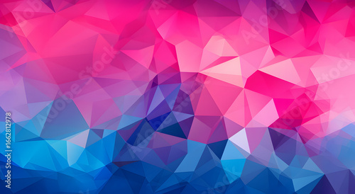 Abstract colorful geometric triangle mosaic pattern background