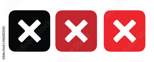 X Marks for Web and Mobile UI . Vector illustration 