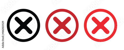 Modern Flat Style Cross Symbols . Vector illustration 