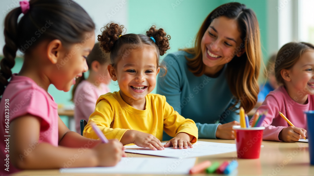 Fototapeta premium Joyful Learning in an Inclusive Classroom