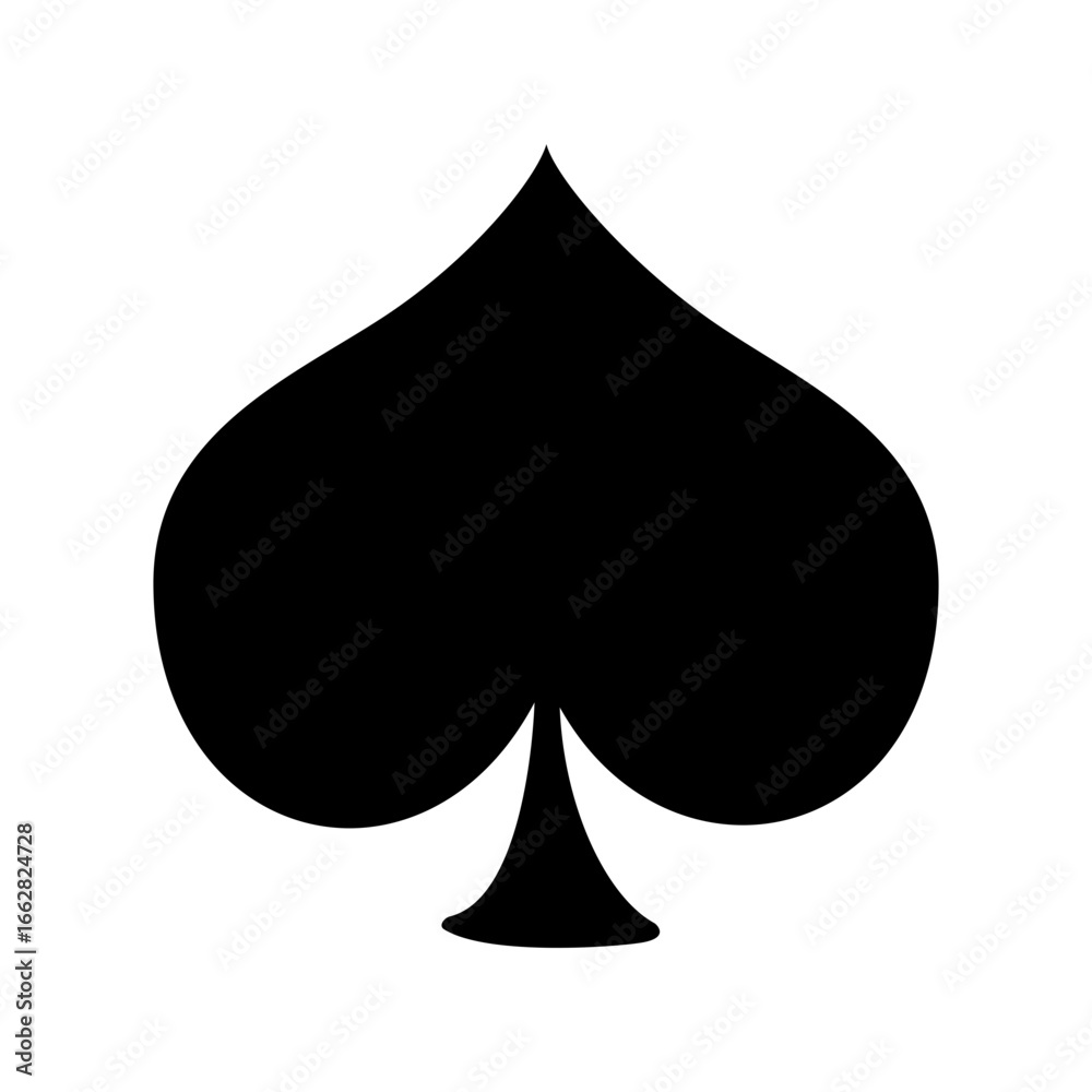 Fototapeta premium Black Spade Card Symbol