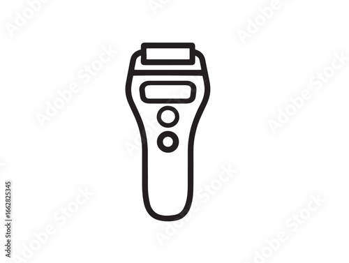 Contemporary Epilator Stock Image Featuring Elegant Minimal Vector Lines