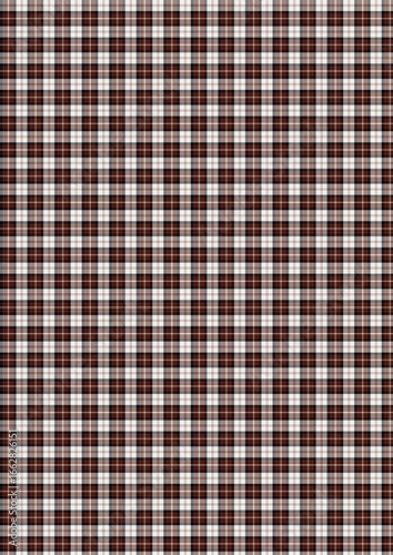 Seamless vintage blue plaid gingham tablecloth fabric texture with a checkered pattern design