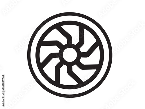 Stylish Exhaust Fan Stock Image in Crisp Professional Vector Format