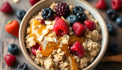 muesli with berries