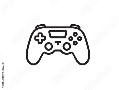Gaming controller modern minimal icon with elegant vector design