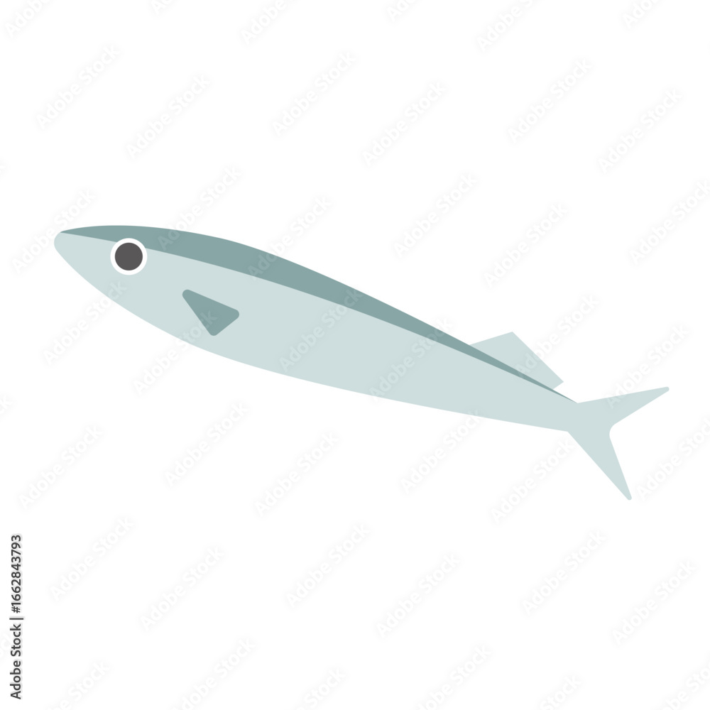 Fototapeta premium さんまのベクターイラスト：秋の味覚・魚 - Saury Vector Illustration: Autumn Taste and Fish