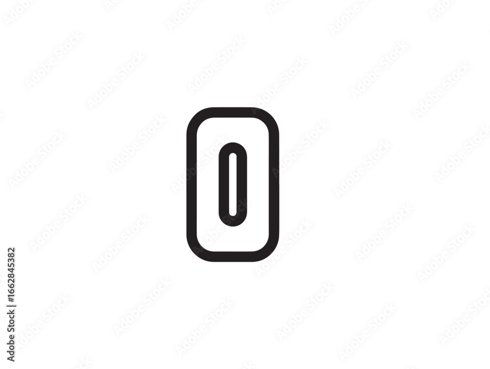 Modern Light Switch Line Art Icon with Stylish Minimalism Modern Light Switch Line Art Icon with Stylish Minimalism