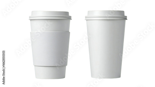 Wallpaper Mural Grab a to-go drink in a white paper cup with a lid - perfect for your coffee, tea, or beverage advertisement or cafe menu design element! Torontodigital.ca