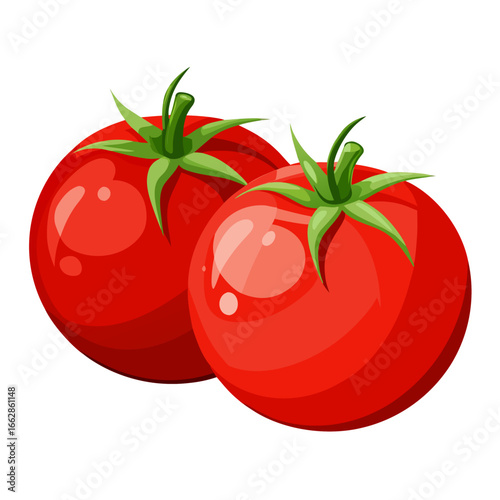 tomato on white background