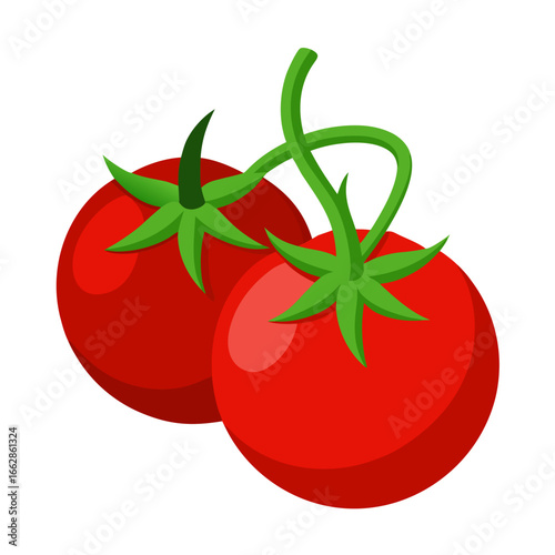 tomato on white