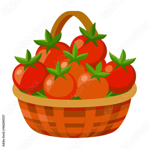 tomatoes in a basket
