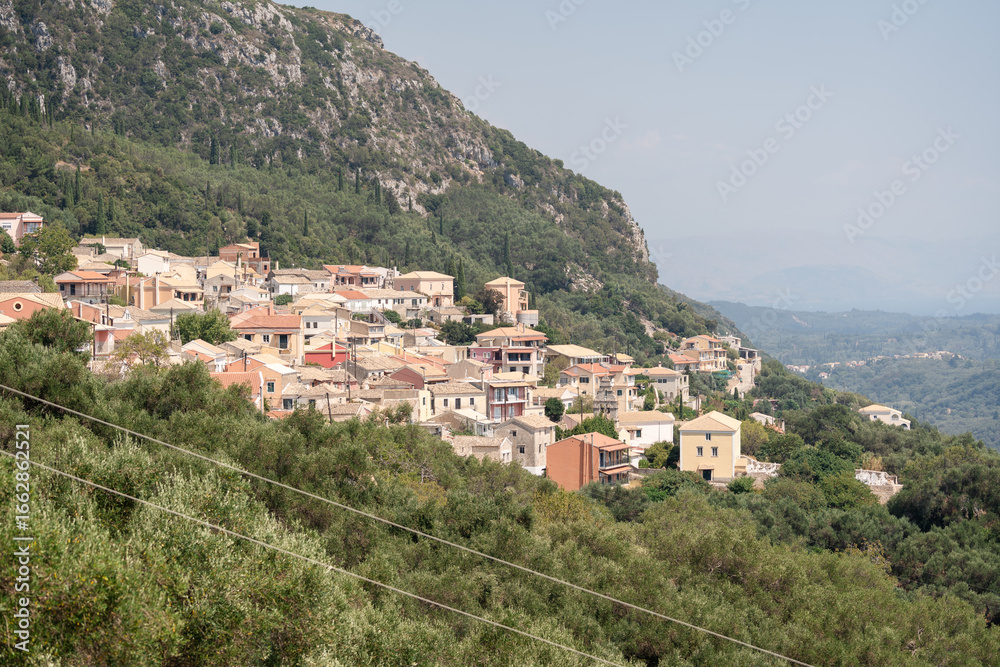 Obraz premium village in the mountains