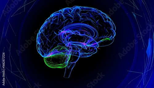 Human Brain 3D Model Render