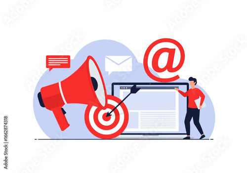 Digital marketing strategy targeting customers with persuasive communication and effective outreach campaigns