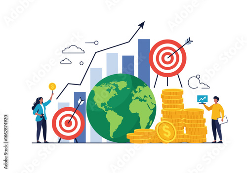 Global financial growth strategies and investment opportunities driving business success worldwide