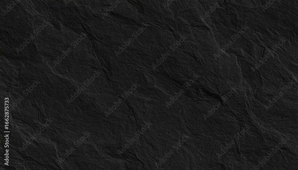 Fototapeta premium Dark Crumpled Artistic Paper Texture Close up for Abstract Background