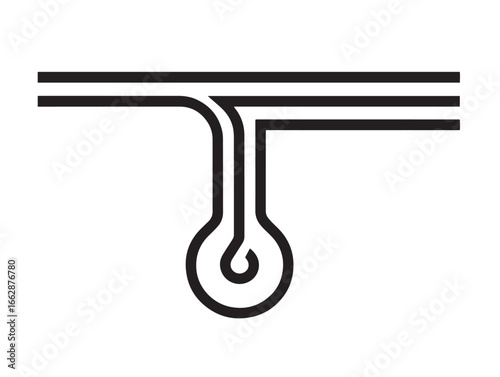 Contemporary Vector Artwork Depicting a Smart Water Leak Detector