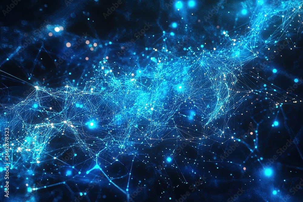 Fototapeta premium A conceptual futuristic data server room with floating holographic graphs, AI-powered analytics, and ultra-modern mechanical components