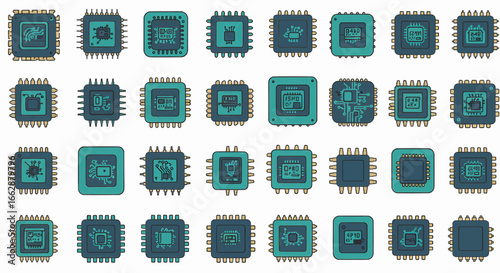 Digital integrated circuits and microchips for advanced electronic device components