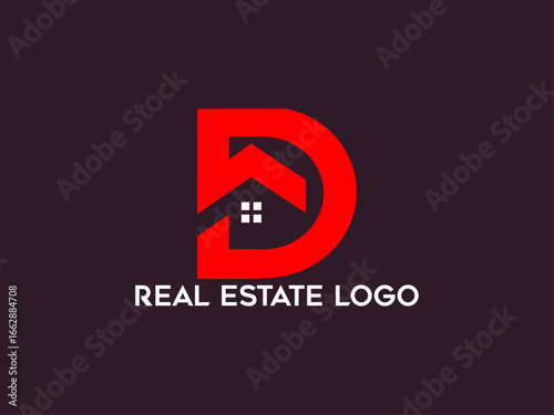 Luxury gold real estate logo design	