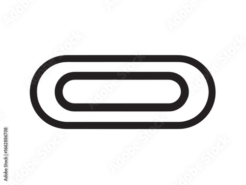 Sleek Tube Light Icon with Clear Vector Illustration