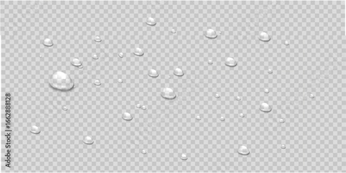 Realistic Water Drop Transparent PNG