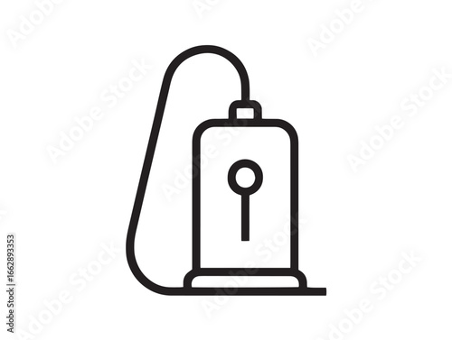 Modern Water Flosser Icon with Clean Minimal Vector Style