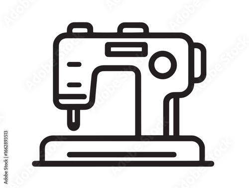 Innovative Welding Machine Icon with Modern Line Vector Art