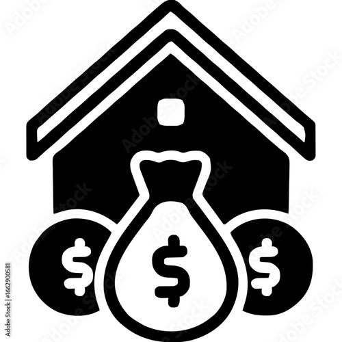 house with dollar sign