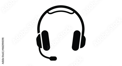 Headphone icon representing audio, communication, and support