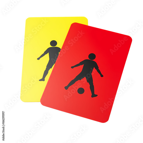 Soccer Referee Cards: Yellow & Red Caution Signals