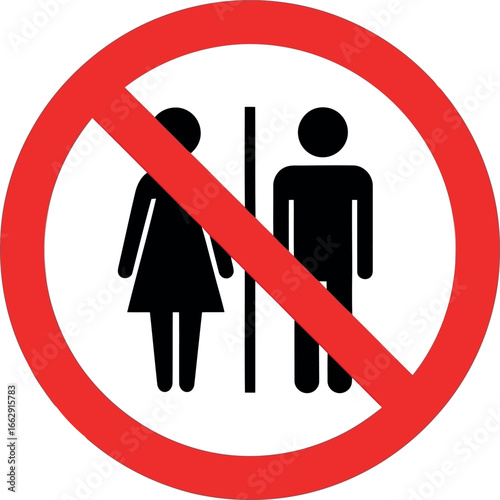 No public restroom sign gender neutral ban