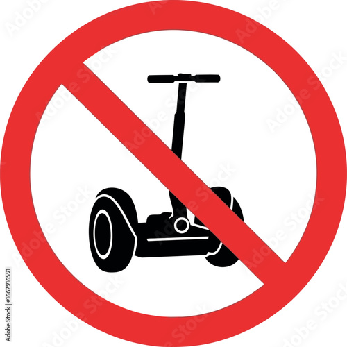 No segway sign forbidden personal transport
