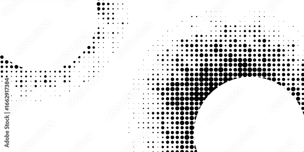 3D blue techno background. Big data visualization on dark space with dotted lines shape effect decoration. Modern graphic design element dots circle style concept for flyer, card, or brochure cover