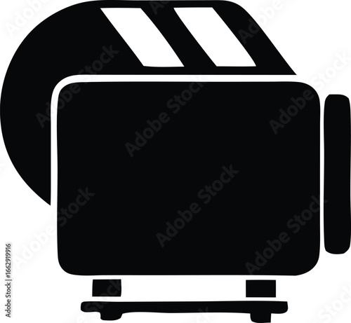 Iconic film slate clapperboard symbolizing cinema production movie making and hollywood entertainment industry creativity