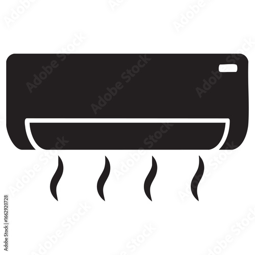 Air conditioner icon for graphic and web design

