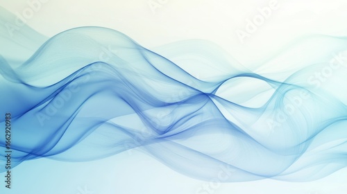 Blurred gentle background in light blue tones and various shades of very light blue shades for presentation text