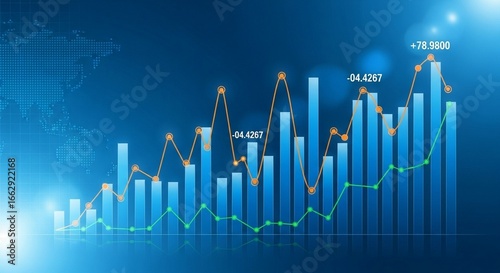 Photos Visualizing Economic Growth and Market Trends Through Financial Data Analysis an