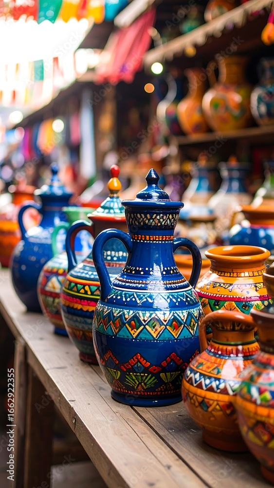 Fototapeta premium Colorful pottery display