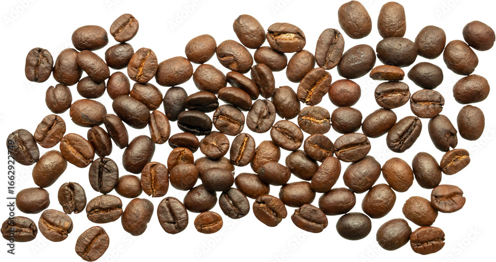 Obraz premium coffee beans isolated on white background