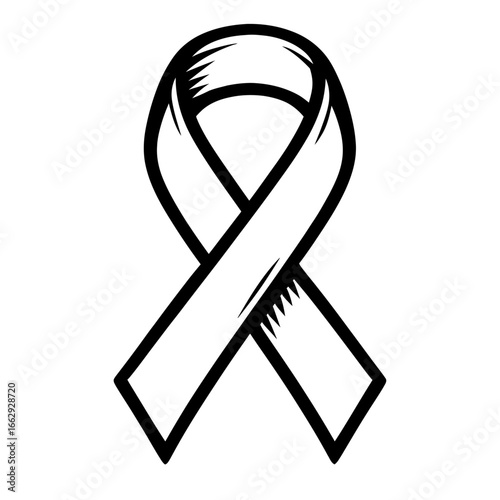 Awareness Ribbon Vector Symbol for Health and Social Causes