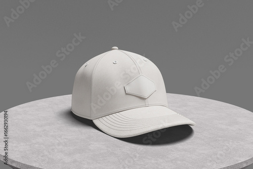 White baseball cap mock-up.