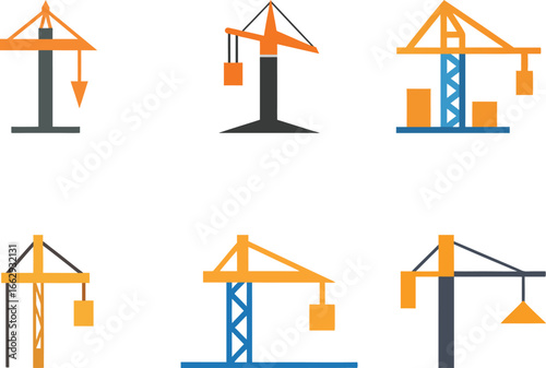 Heavy Machinery & Lifting Equipment Icons